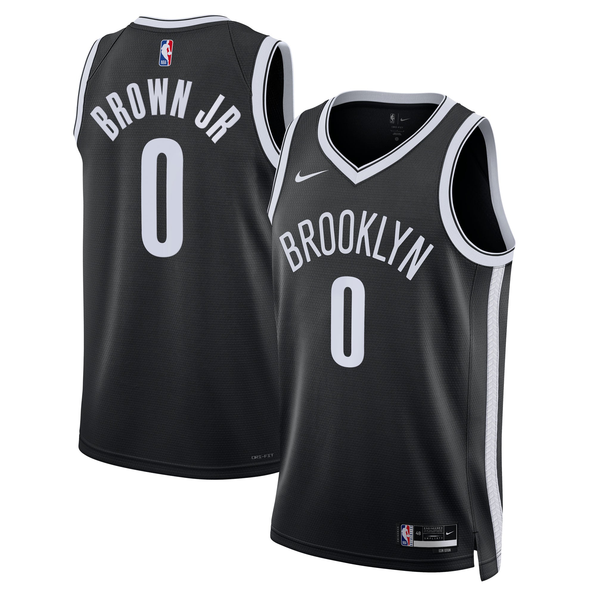 Mikel Brown Jr. Brooklyn Nets Swingman Icon Jersey - Black - Unisex