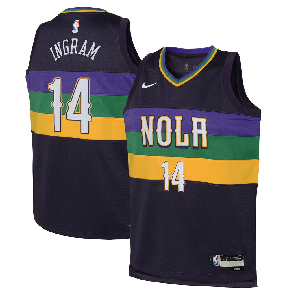 Brandon Ingram New Orleans Pelicans City Edition Swingman Jersey - Purple - Youth