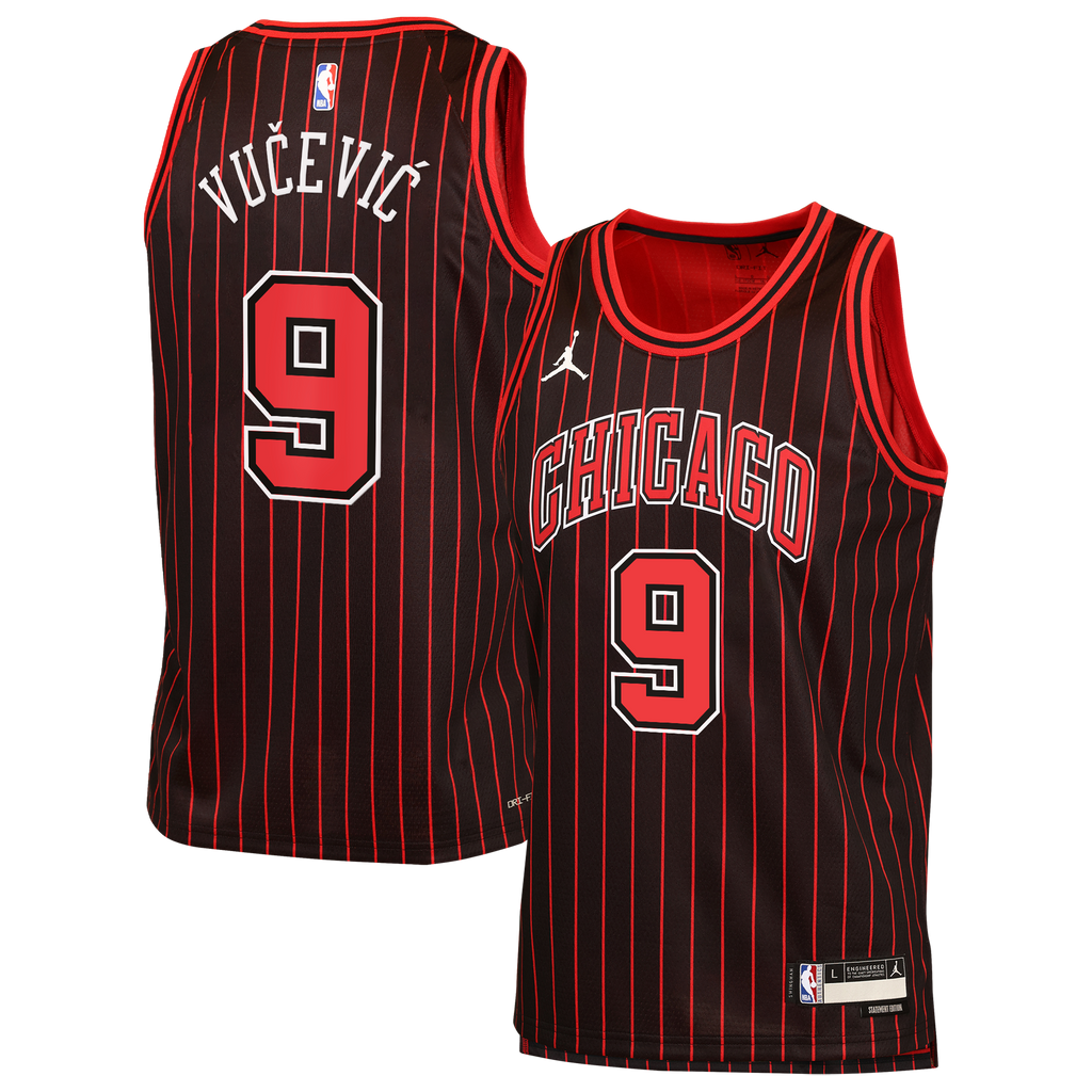 Nikola Vučević Chicago Bulls Statement Edition Jersey - Black - Youth