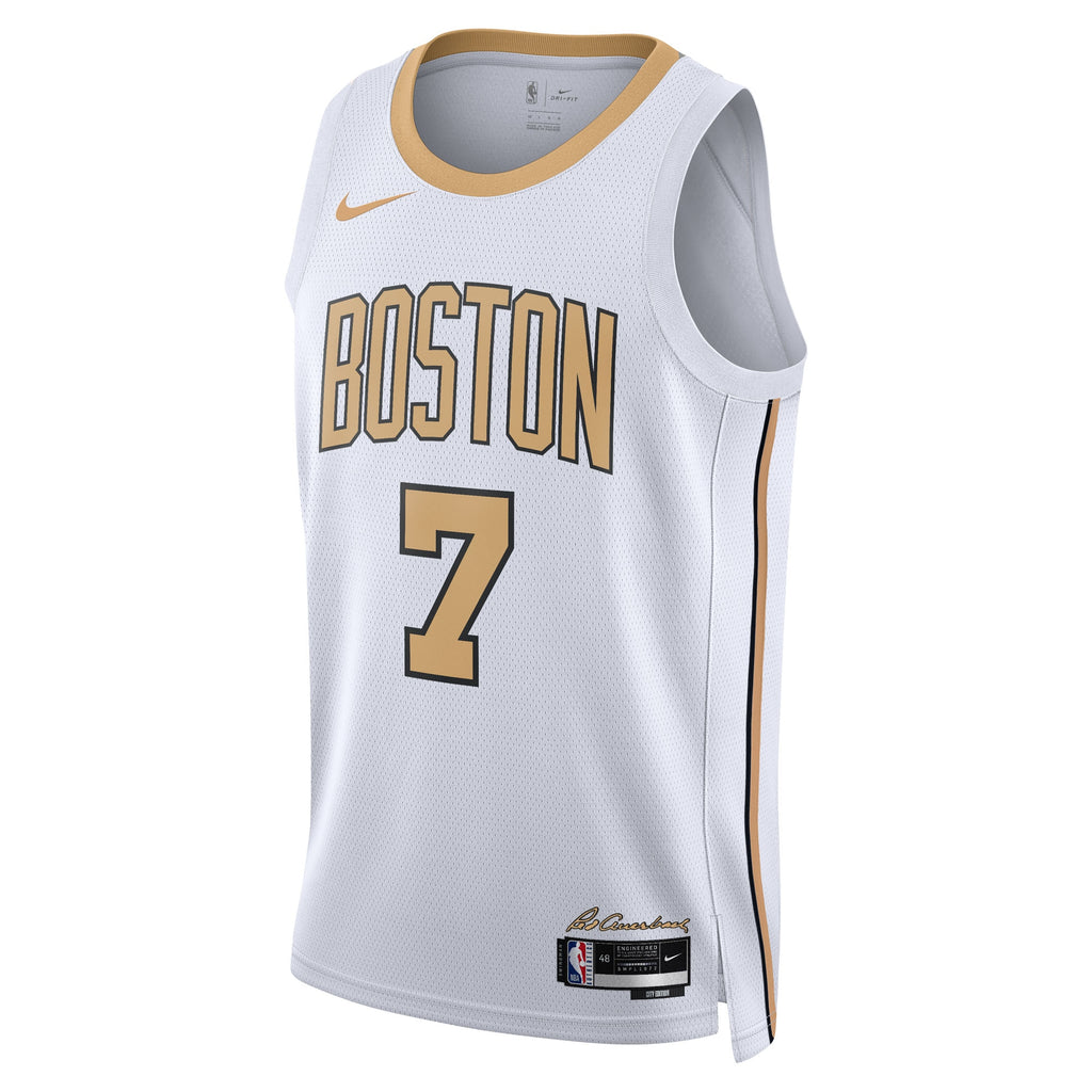 Jaylen Brown Boston Celtics 2025/26 City Edition Swingman Jersey - White - Unisex