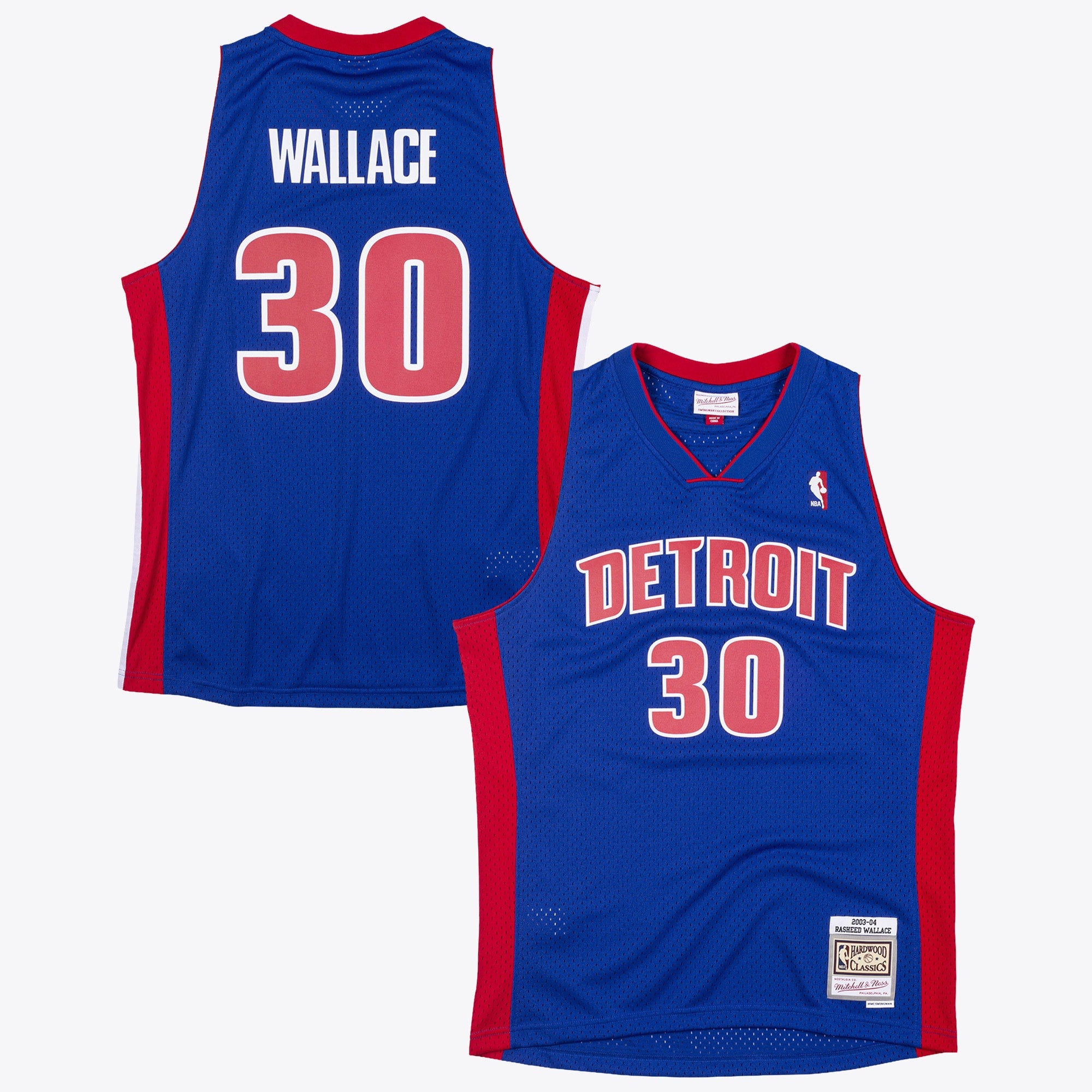 Rasheed Wallace Detroit Pistons 2003 Authentic Swingman Jersey - Royal Blue