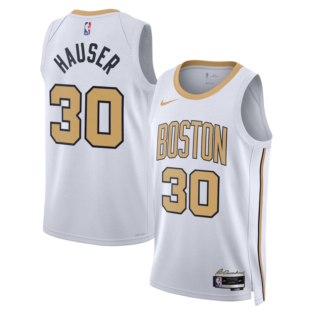 Sam Hauser Boston Celtics 2025/26 City Edition Swingman Jersey - White - Unisex