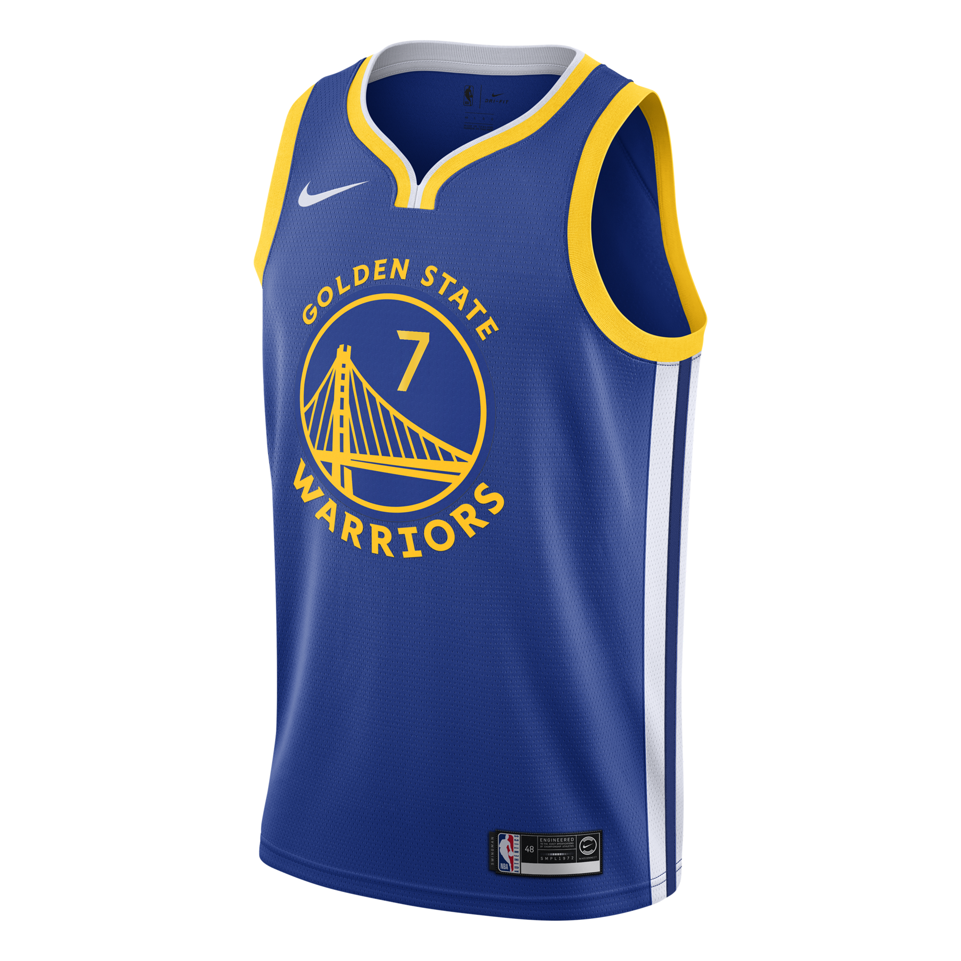 Kristaps Porziņģis Golden State Warriors Icon Edition Swingman Jersey - Royal - Youth