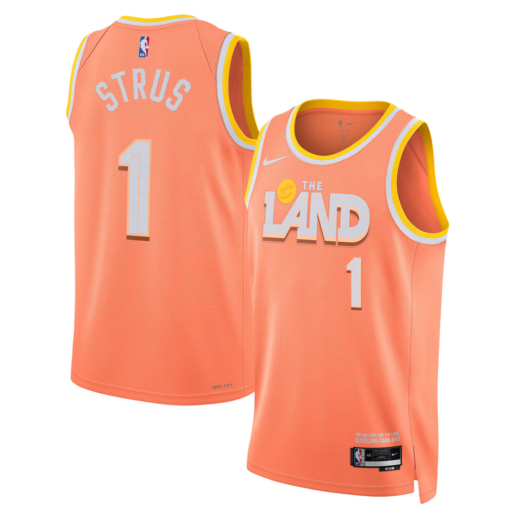 Max Strus Cleveland Cavaliers 2025/26 City Edition Swingman Jersey - Orange - Unisex