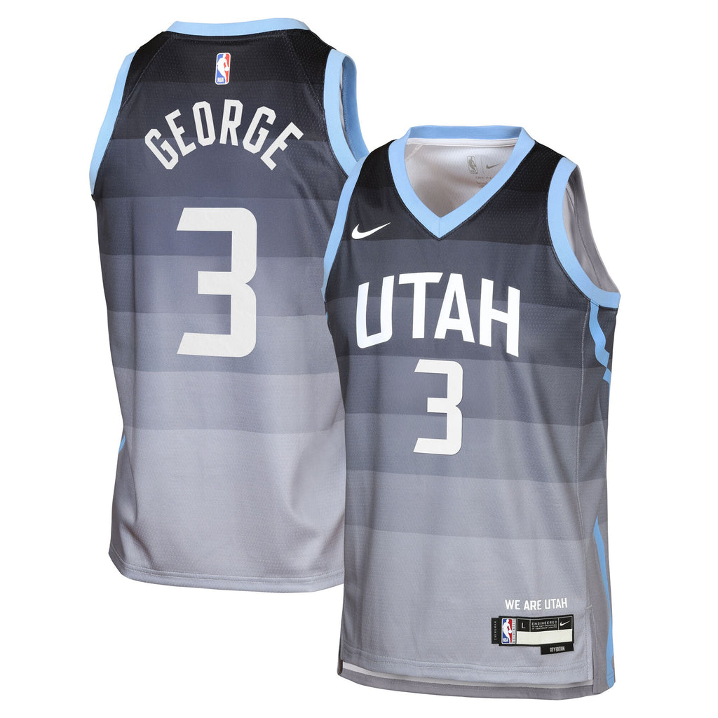 Keyonte George Utah Jazz 2025/26 City Edition Swingman Jersey - Gray - Youth