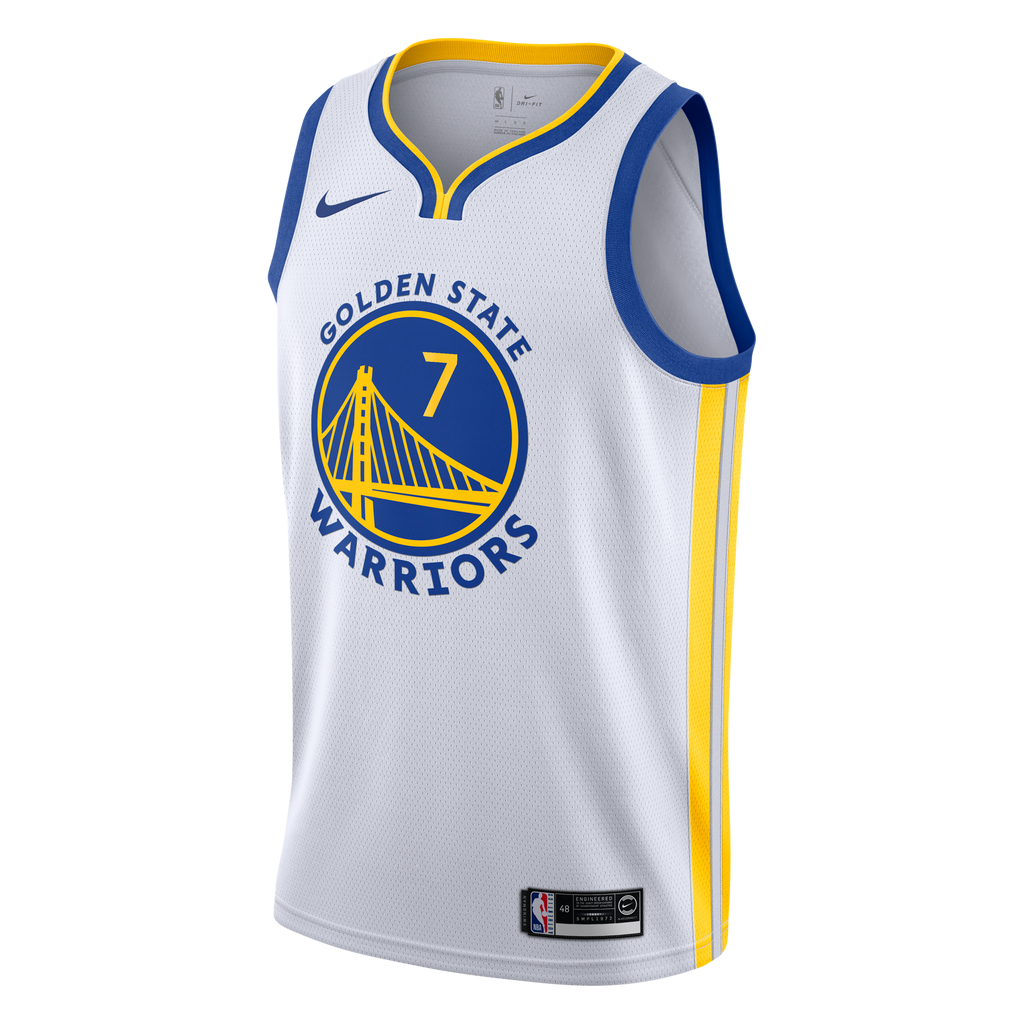 Kristaps Porziņģis Golden State Warriors Association Edition Swingman Jersey - White - Youth
