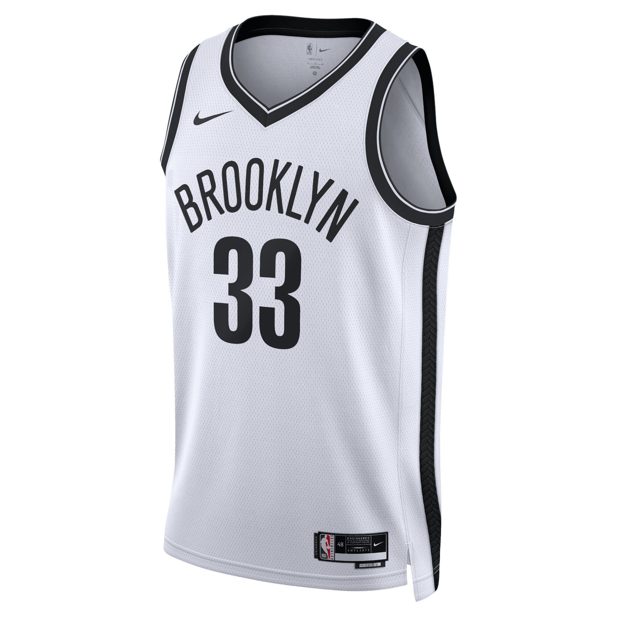 Nic Claxton Brooklyn Nets Association Edition Swingman Jersey - White - Unisex