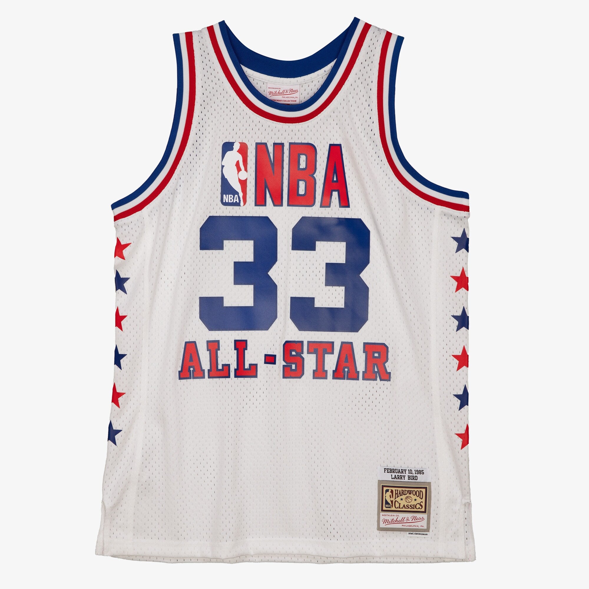 Larry Bird Boston Celtics 1985 All-Star Authentic Swingman Jersey - White