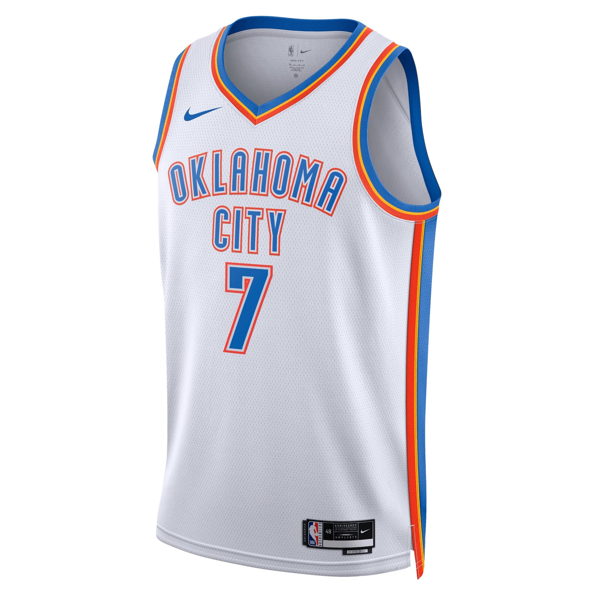Chet Holmgren Oklahoma City Thunder Association Edition Swingman Jersey - White - Unisex