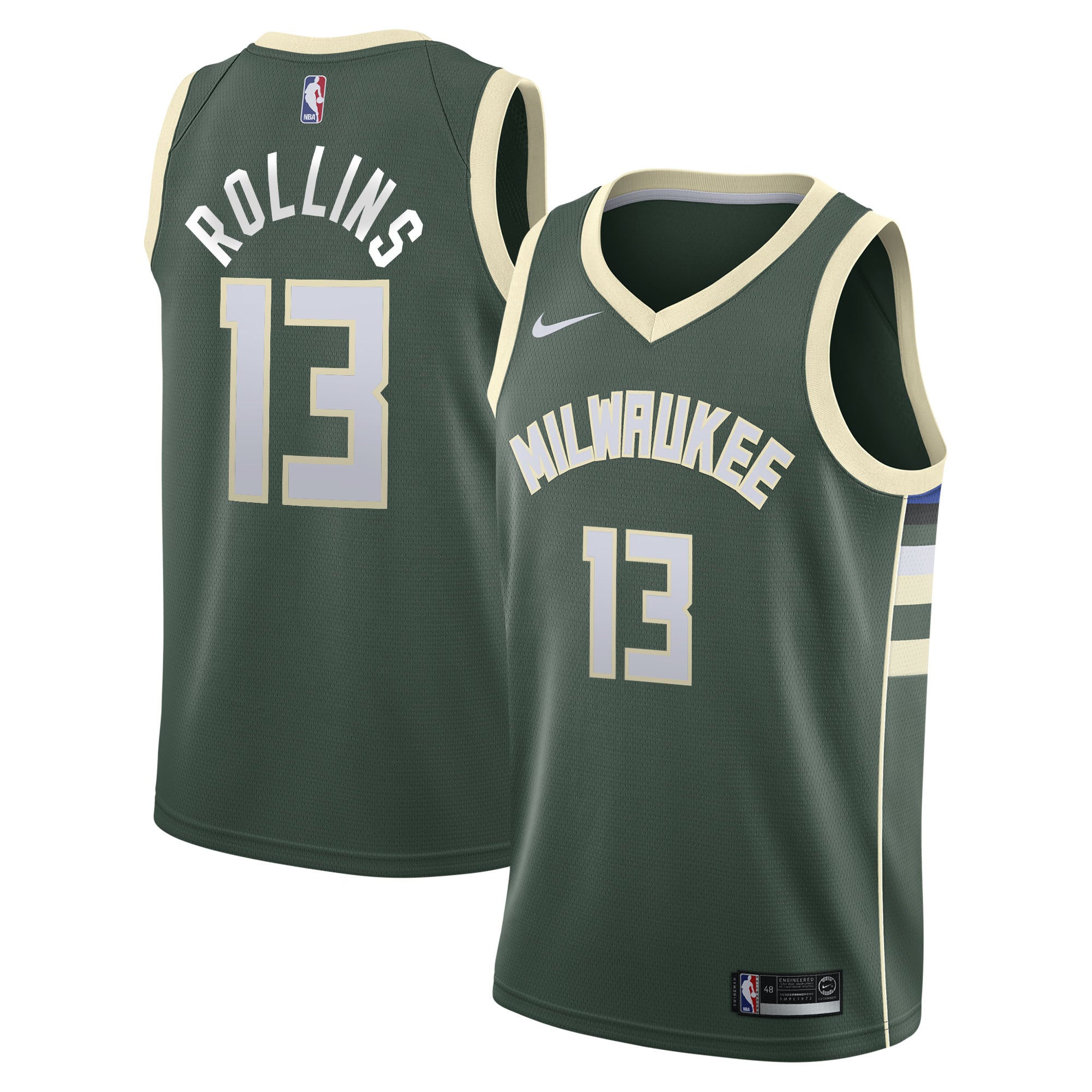 Ryan Rollins Milwaukee Bucks Icon Edition Swingman Jersey - Hunter Green - Youth