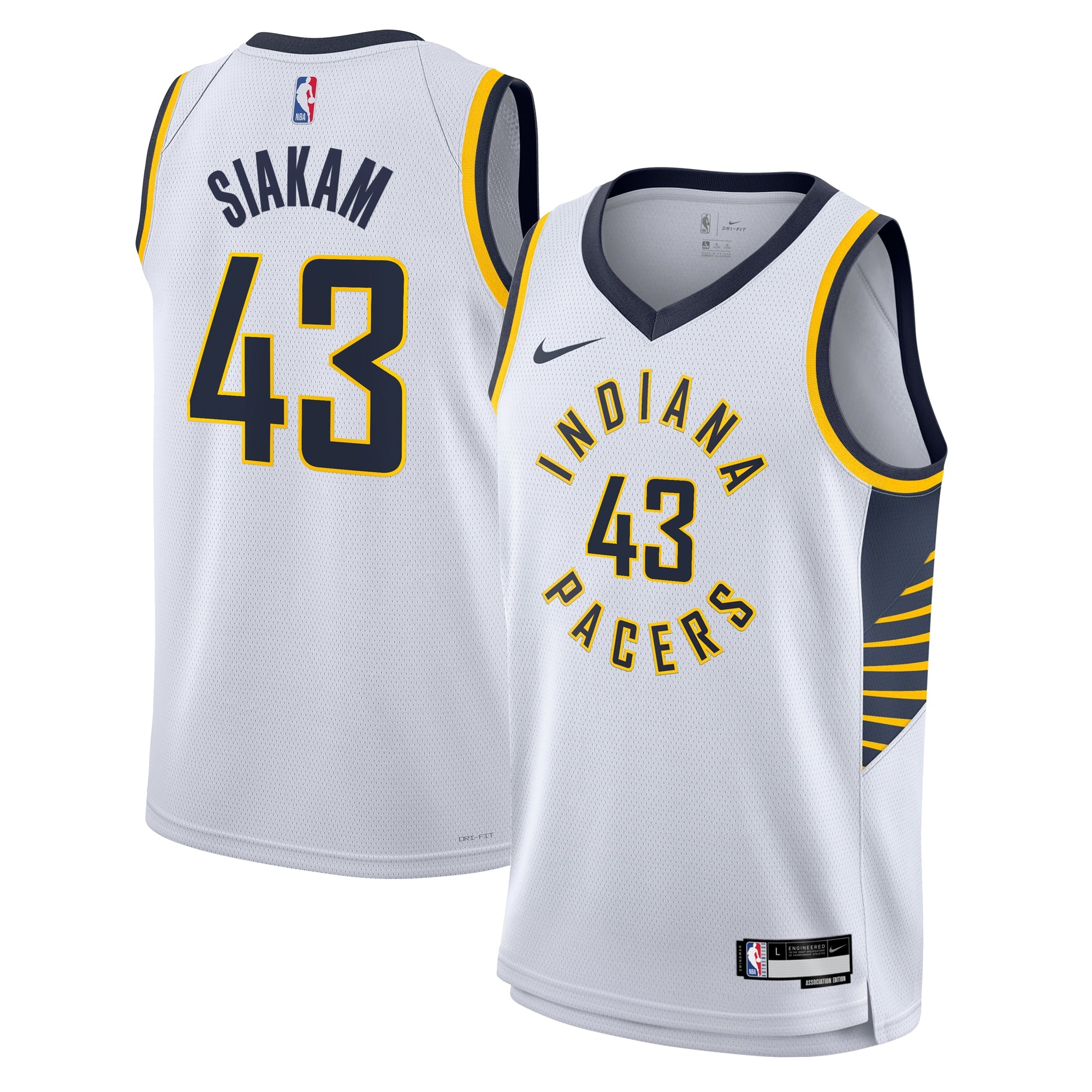 Pascal Siakam Indiana Pacers Association Edition Swingman Jersey - White - Youth