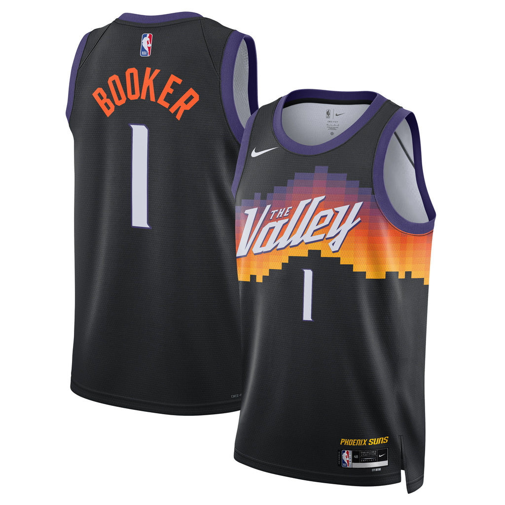 Devin Booker Phoenix Suns 2025/26 City Edition Swingman Jersey - Black - Unisex