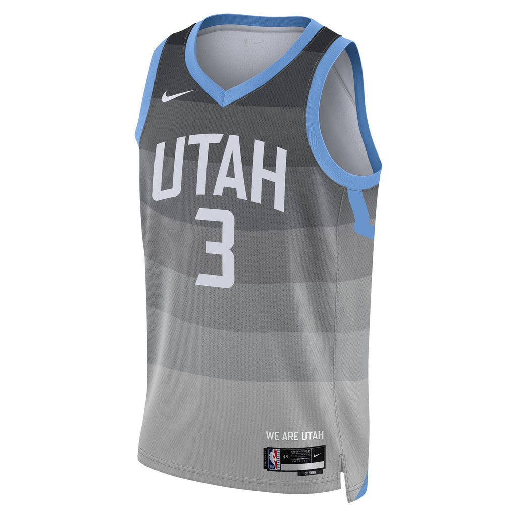 Keyonte George Utah Jazz 2025/26 City Edition Swingman Jersey - Gray - Unisex