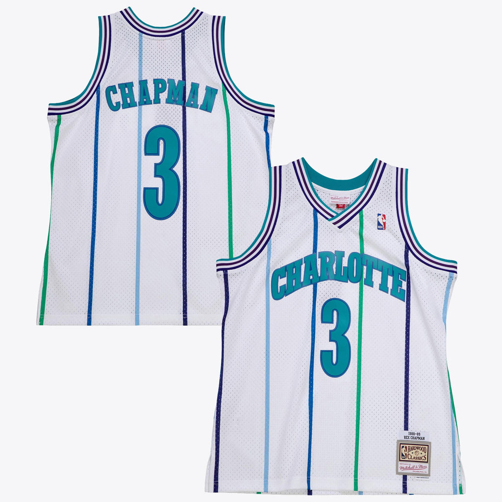 Rex Chapman Charlotte Hornets 1988 Authentic Jersey - White