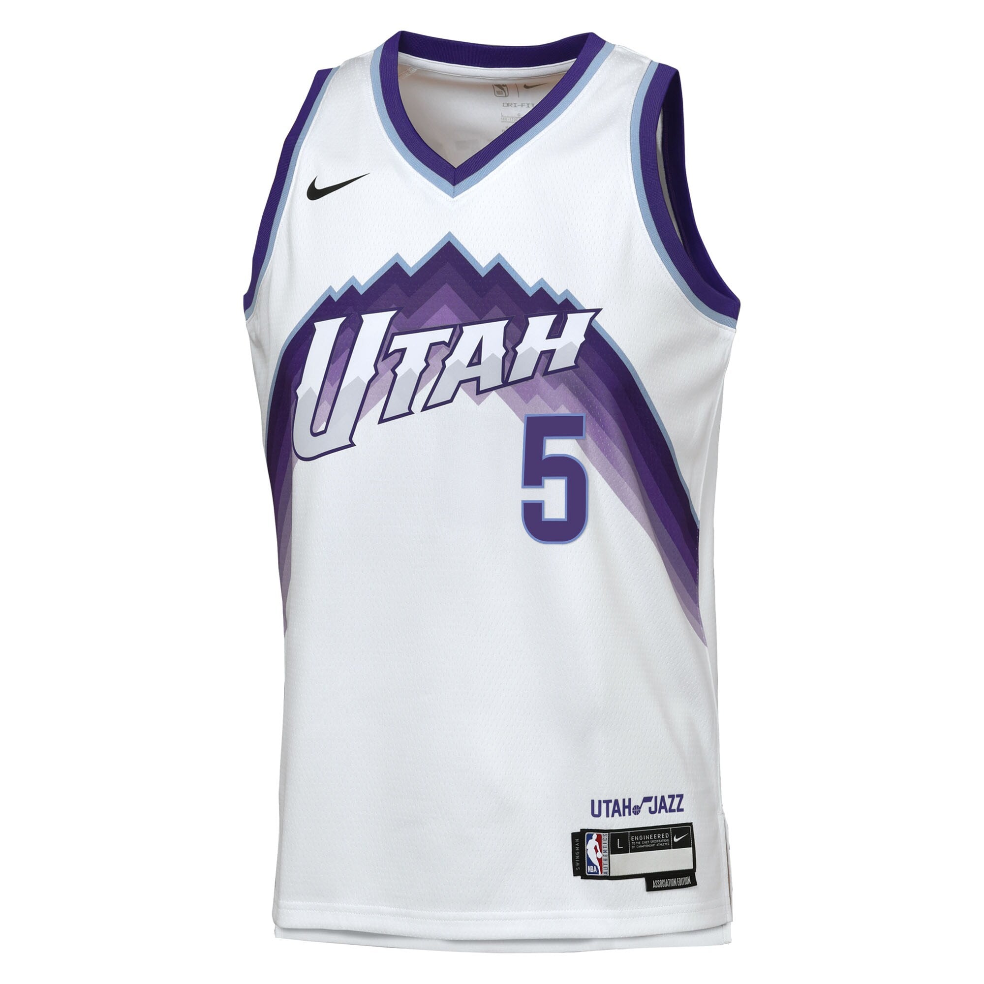 Cody Williams Utah Jazz Association Edition Replica Swingman Jersey - White - Youth