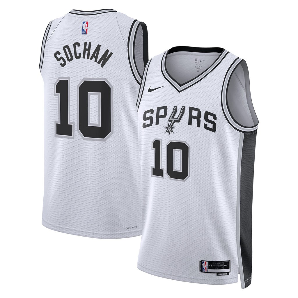 Jeremy Sochan San Antonio Spurs Association Edition Swingman Jersey - White - Unisex