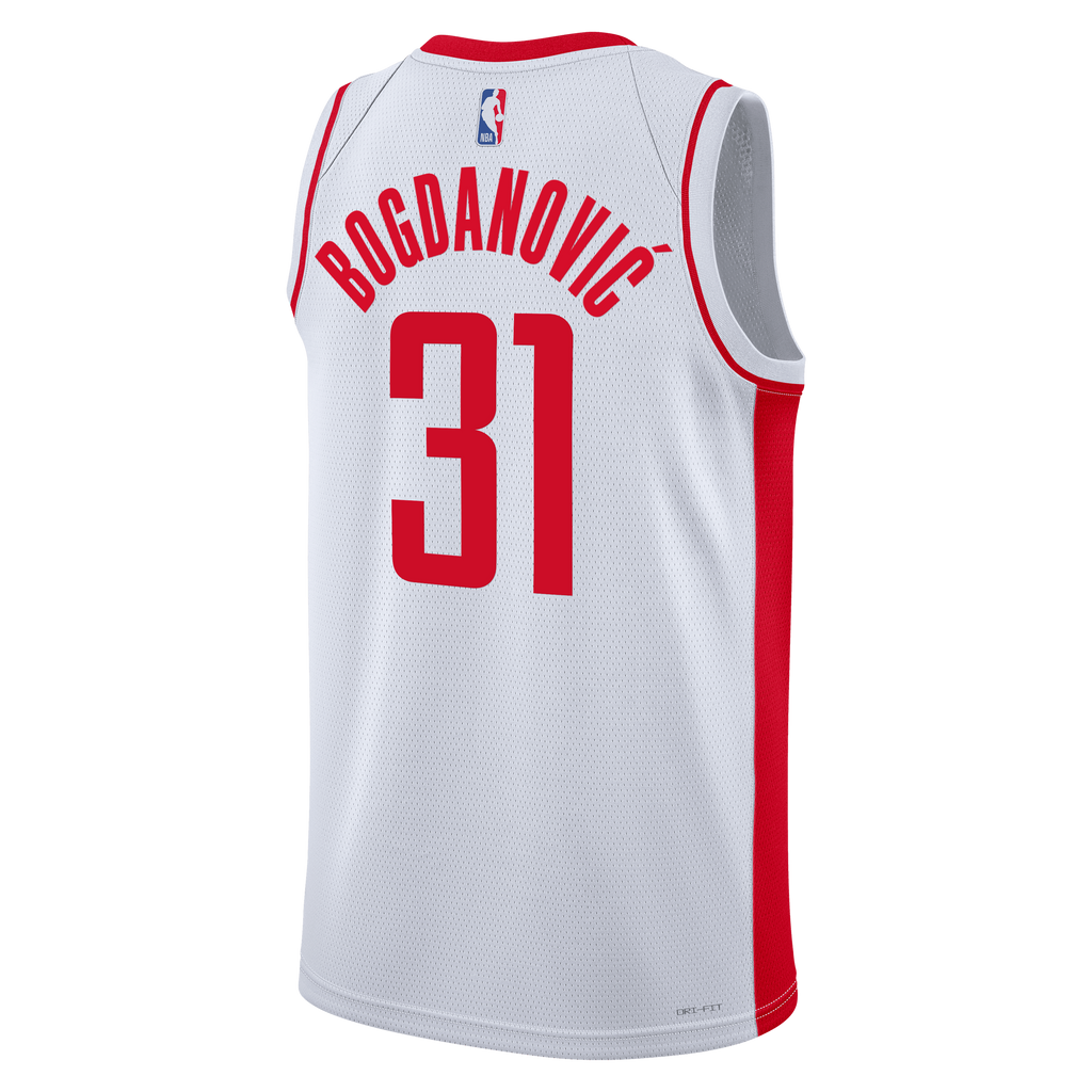 Bogdan Bogdanović Houston Rockets Association Edition Swingman Jersey - White - Unisex