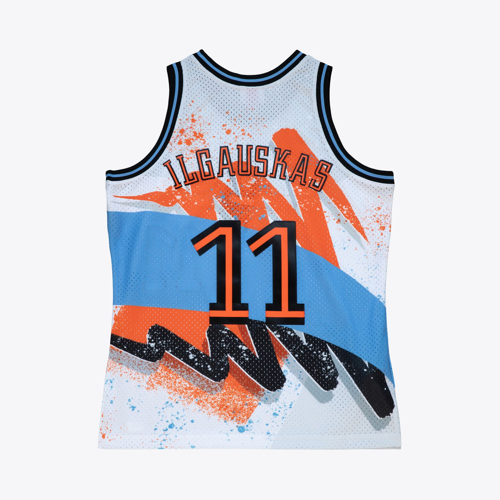 Zydrunas Ilgauskas Cleveland Cavaliers 1997 Hyper Hoops Swingman Jersey - White