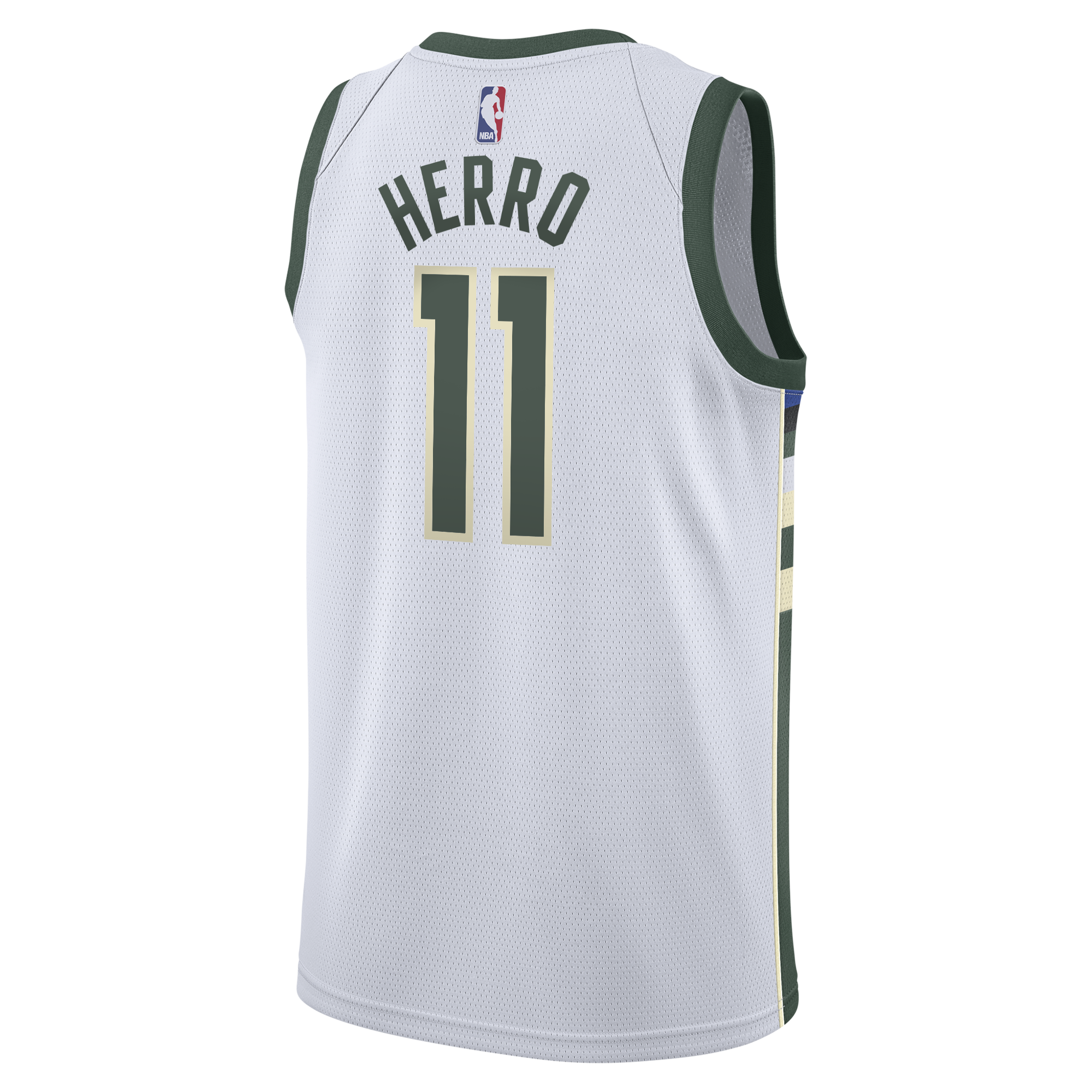 Tyler Herro Milwaukee Bucks Association Edition Swingman Jersey - White - Youth