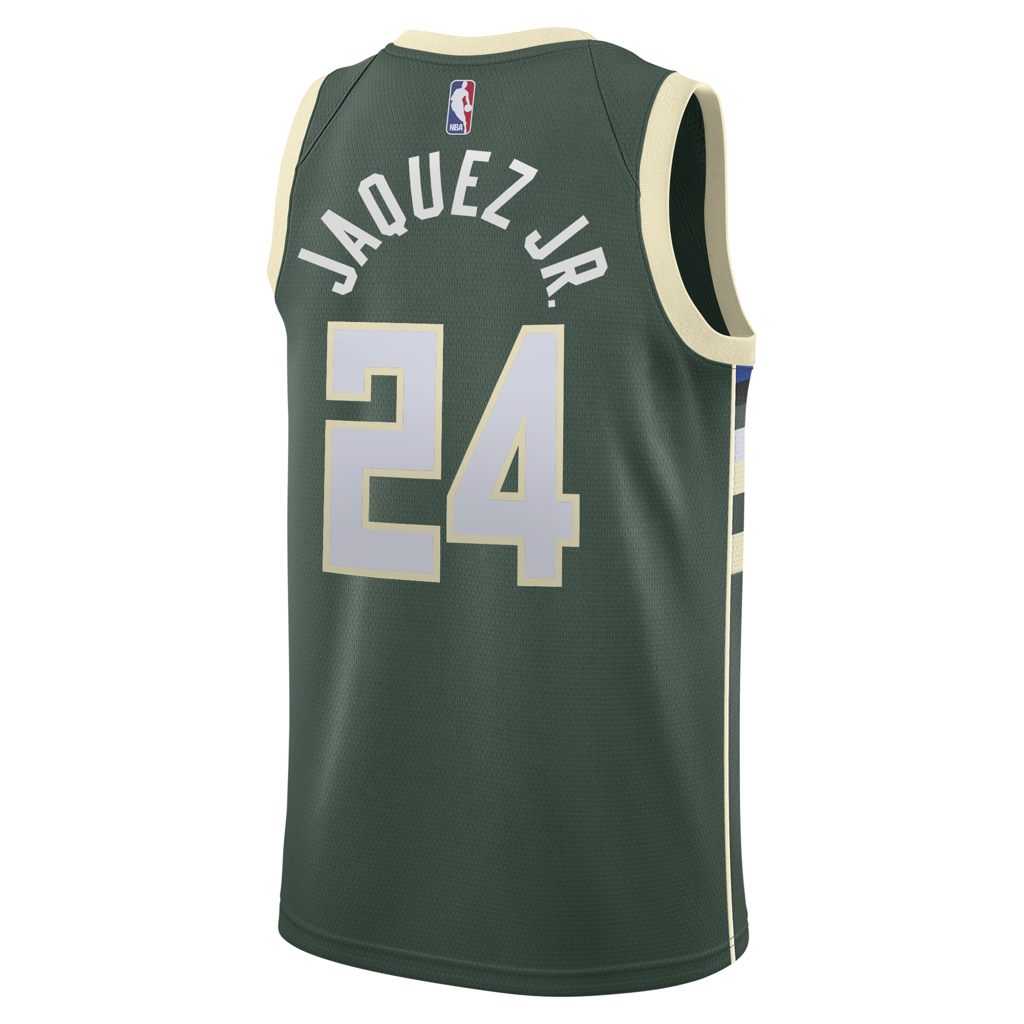 Jaime Jaquez Jr. Milwaukee Bucks Icon Edition Swingman Jersey - Hunter Green - Youth