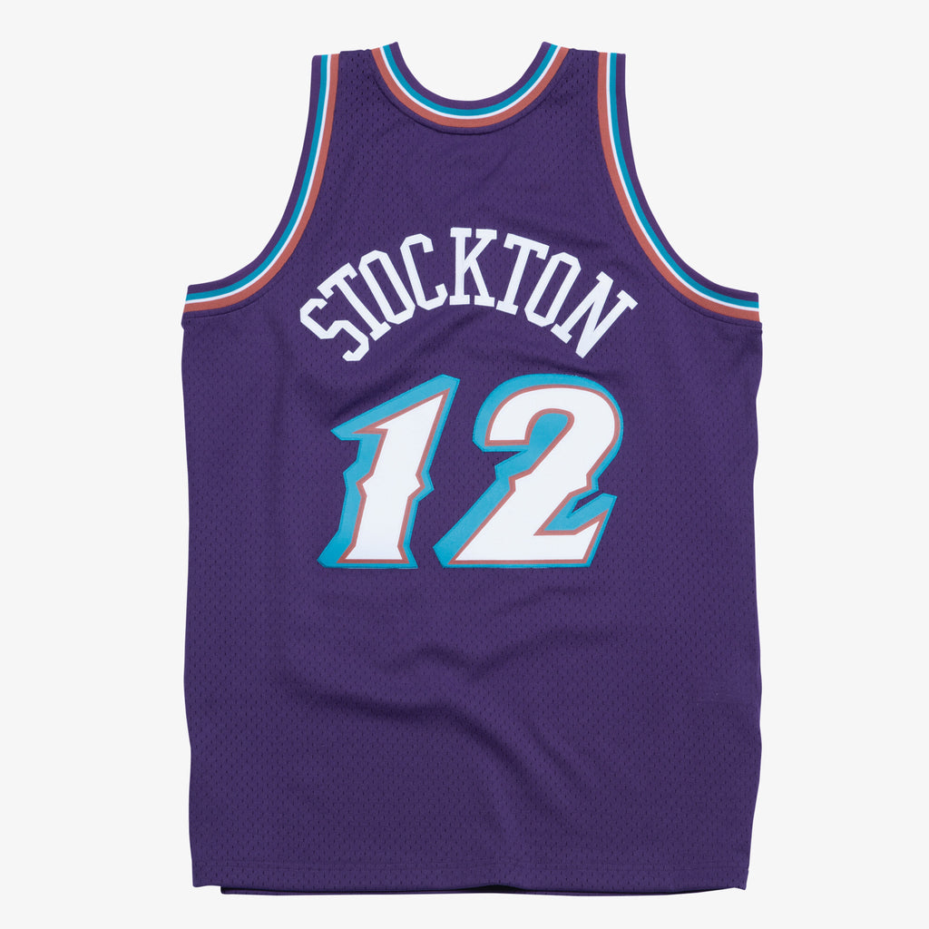 John Stockton Utah Jazz 1996-97 Swingman Road Jersey