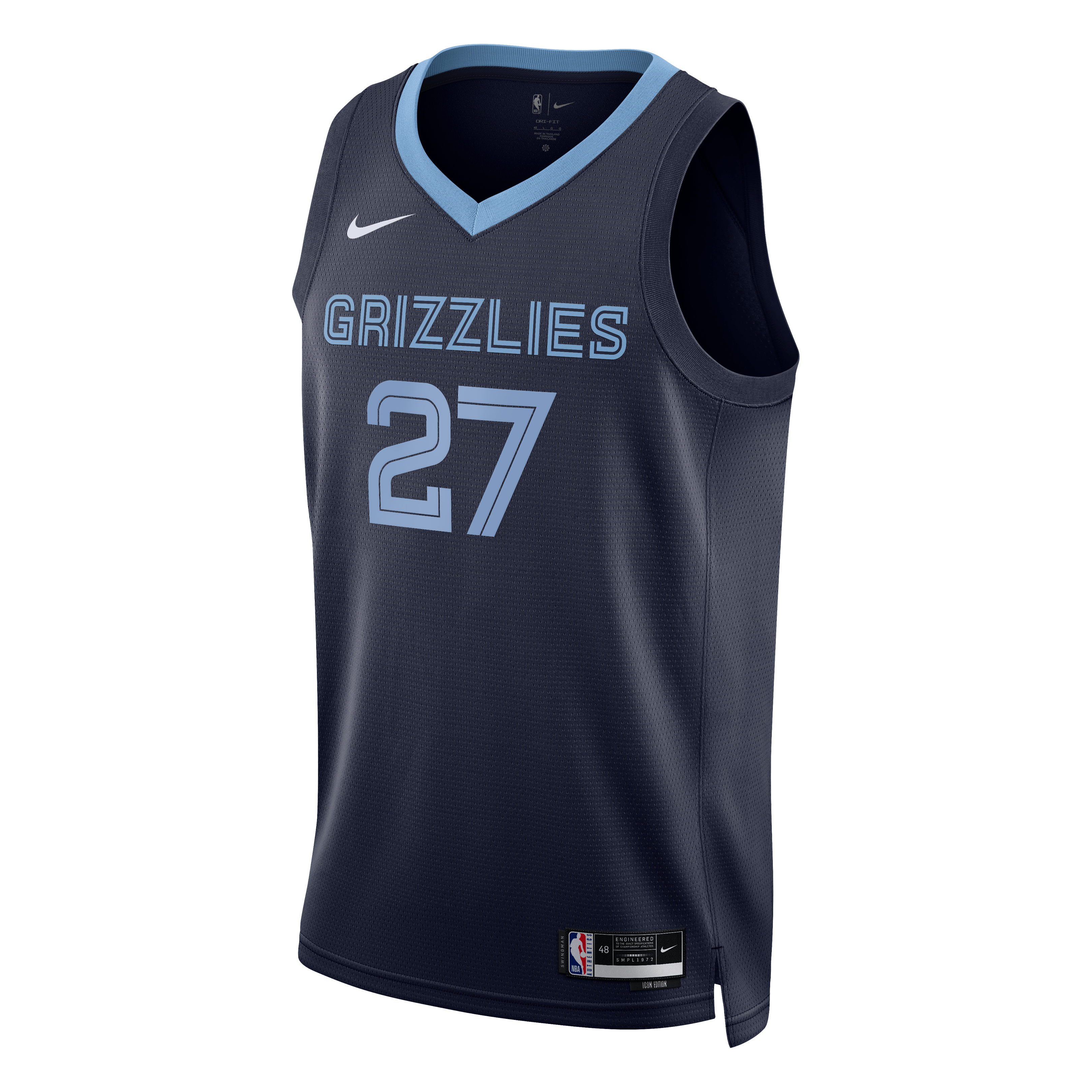 Cameron Boozer Memphis Grizzlies Swingman Icon Jersey - Black - Unisex