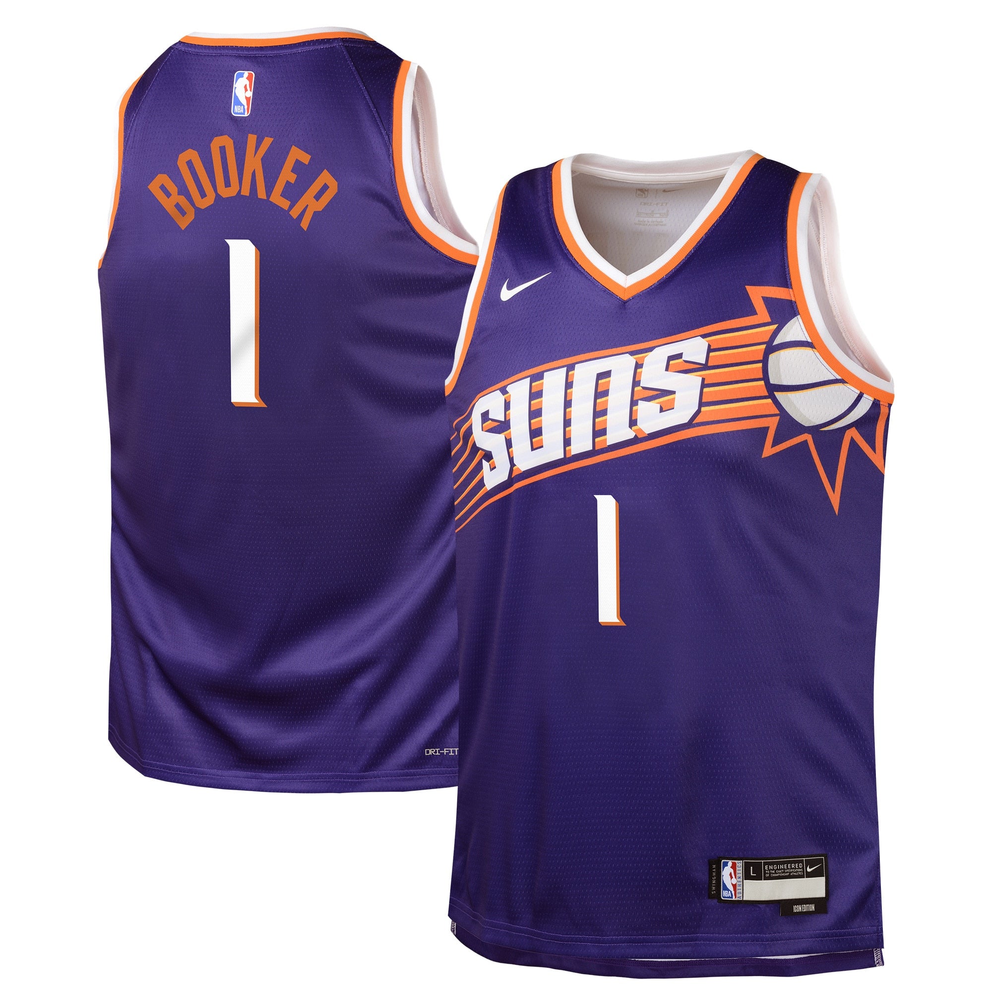 Devin Booker Phoenix Suns Swingman Icon Jersey - Youth
