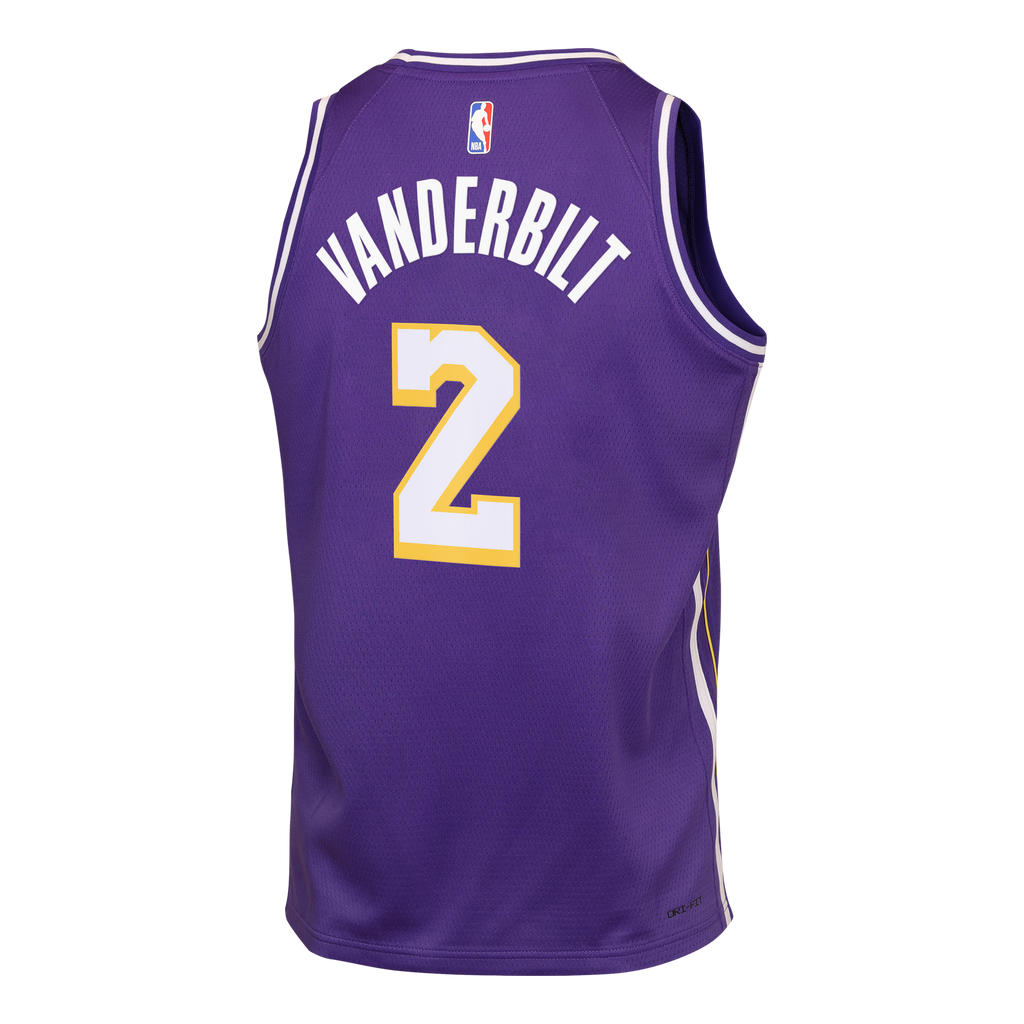 Jarred Vanderbilt Los Angeles Lakers Statement Edition Jersey - Purple - Youth