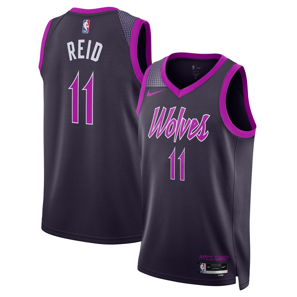 Naz Reid Minnesota Timberwolves 2025/26 City Edition Swingman Jersey - Black - Unisex