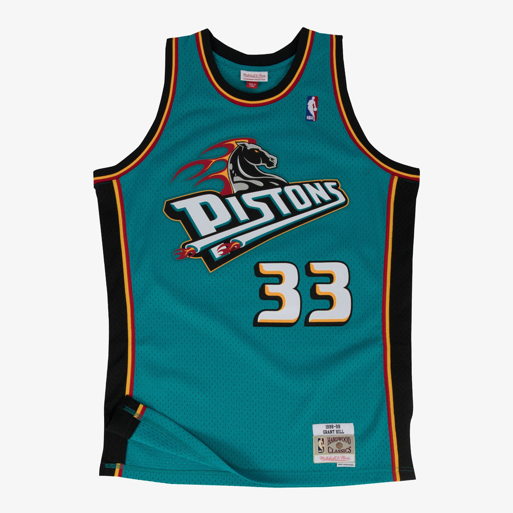 Grant Hill Detroit Pistons 1998-99 Swingman Road Jersey