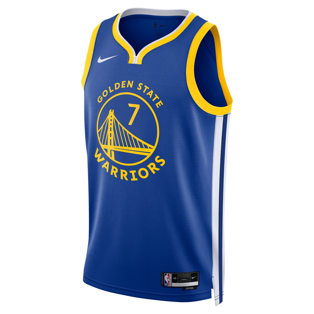 Kristaps Porziņģis Golden State Warriors Icon Edition Swingman Jersey - Royal - Unisex