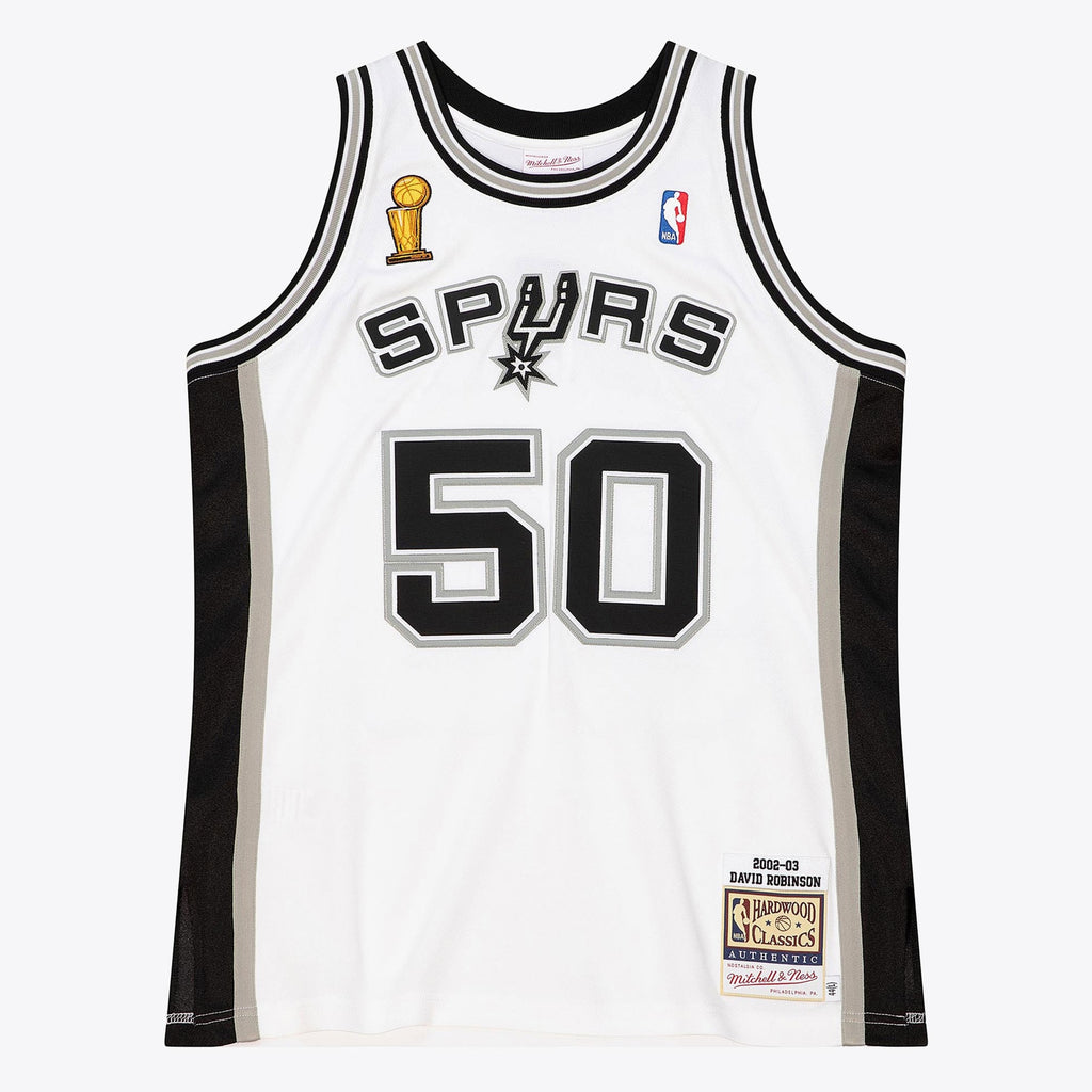 David Robinson San Antonio Spurs 2002 Finals Authentic Home Jersey - White