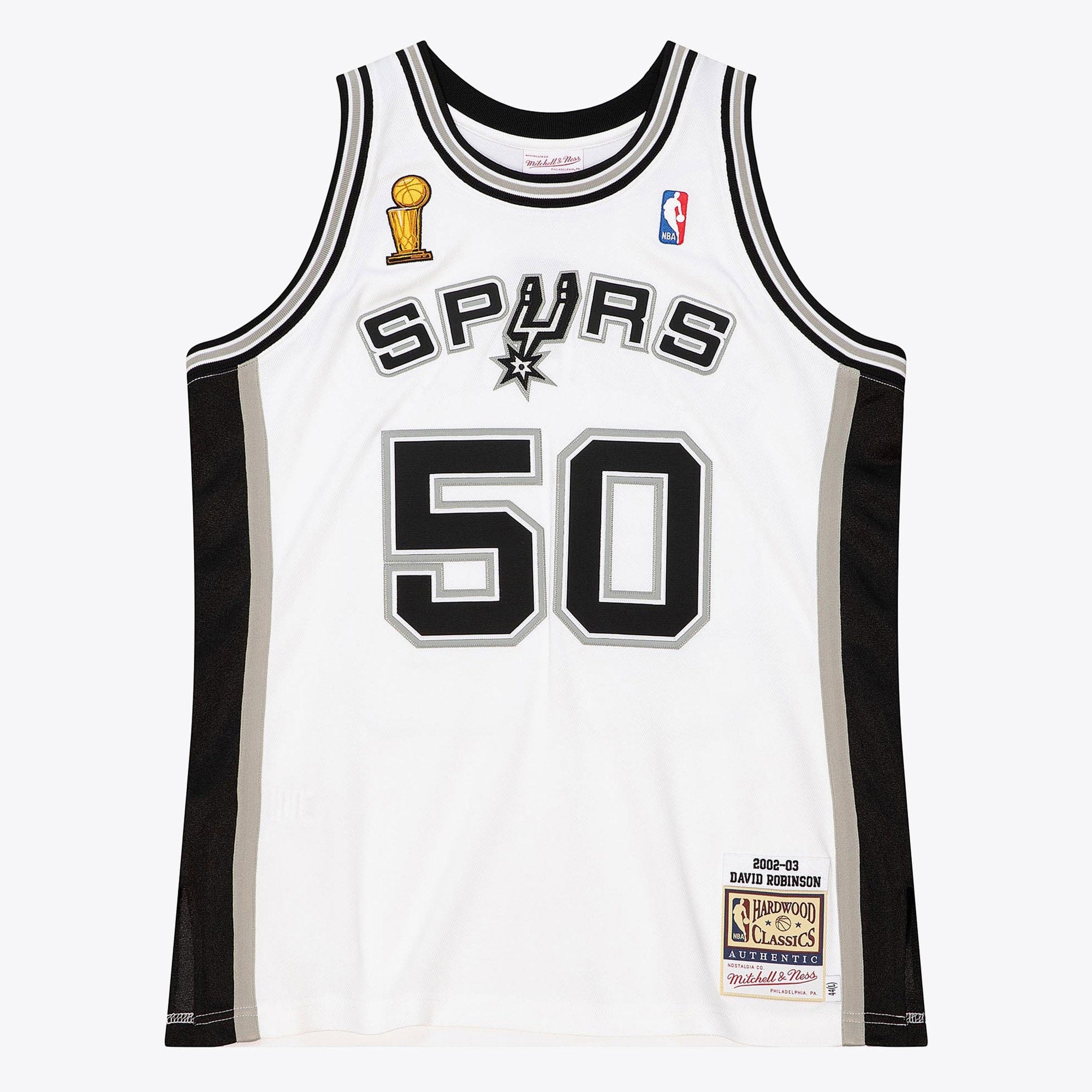 David Robinson San Antonio Spurs 2002 Finals Authentic Home Jersey - White