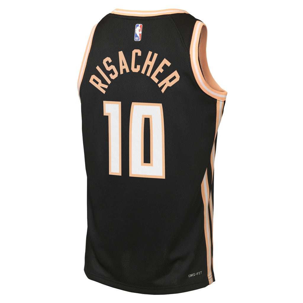 Zaccharie Risacher Atlanta Hawks 2025/26 City Edition Swingman Jersey - Black - Youth
