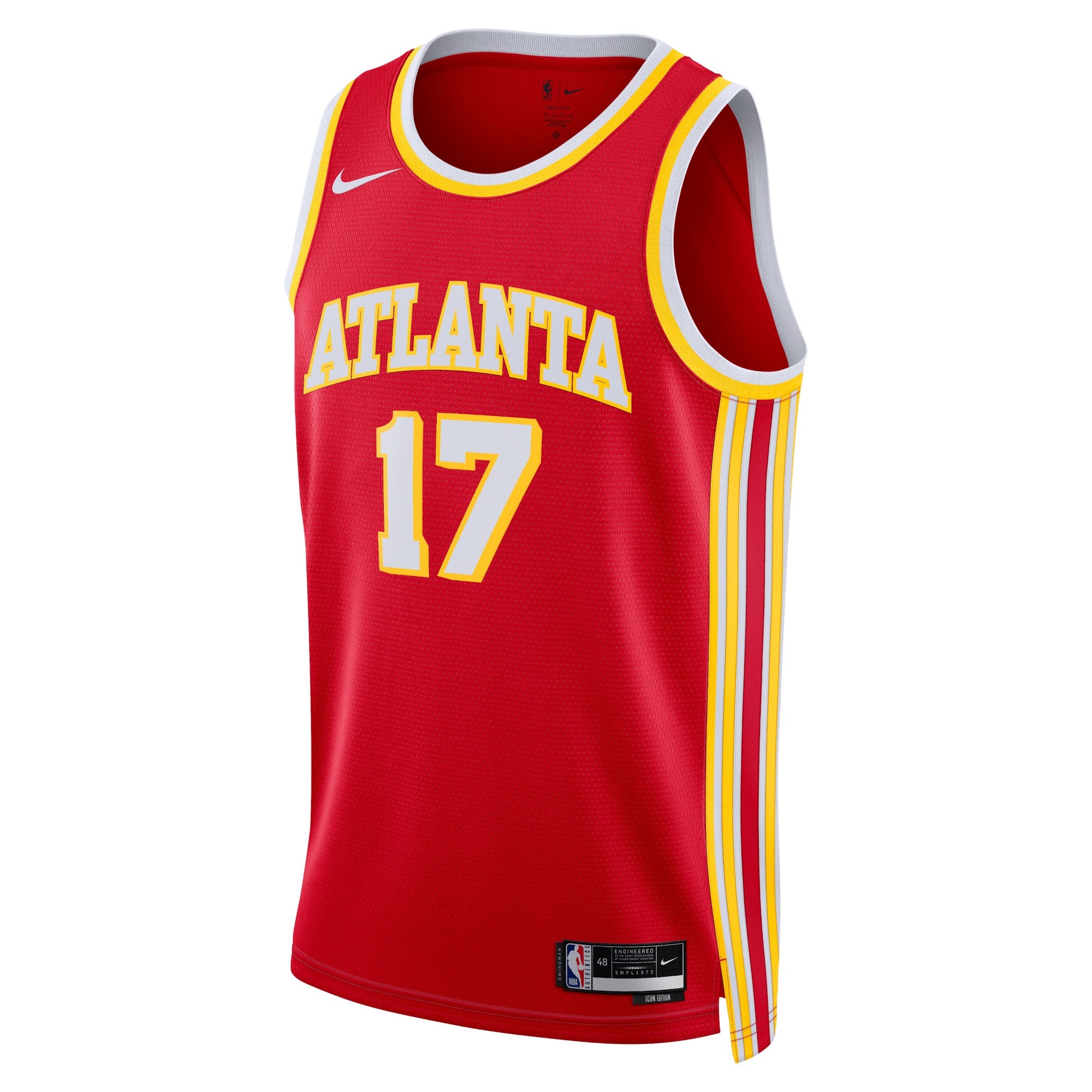 Onyeka Okongwu Atlanta Hawks Icon Edition Swingman Jersey - Red - Unisex