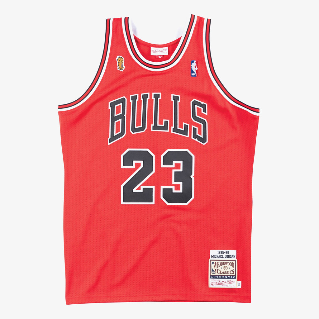 Michael Jordan Chicago Bulls 1995-96 Finals Authentic Road Jersey