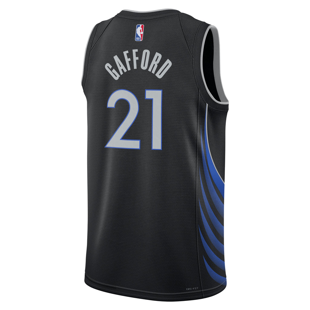 Daniel Gafford Dallas Mavericks 2025/26 City Edition Swingman Jersey - Black - Unisex