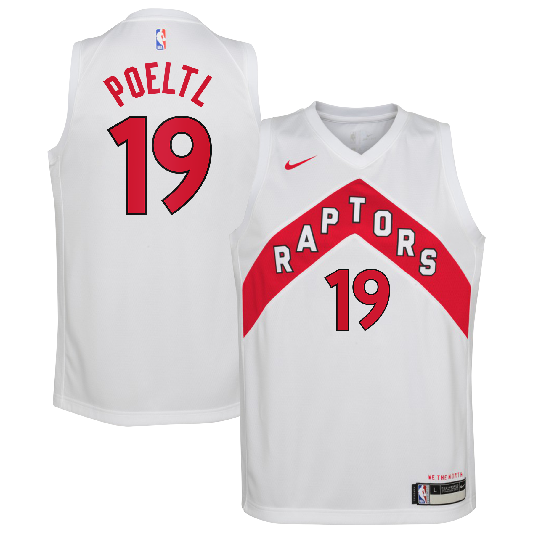 Jakob Poeltl Toronto Raptors Association Edition Swingman Jersey - White - Youth