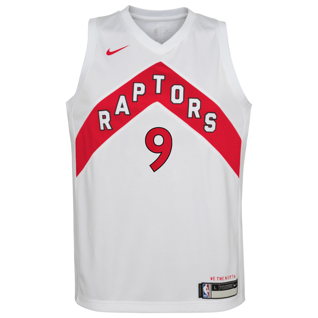 RJ Barrett Toronto Raptors Association Edition Swingman Jersey - White - Youth