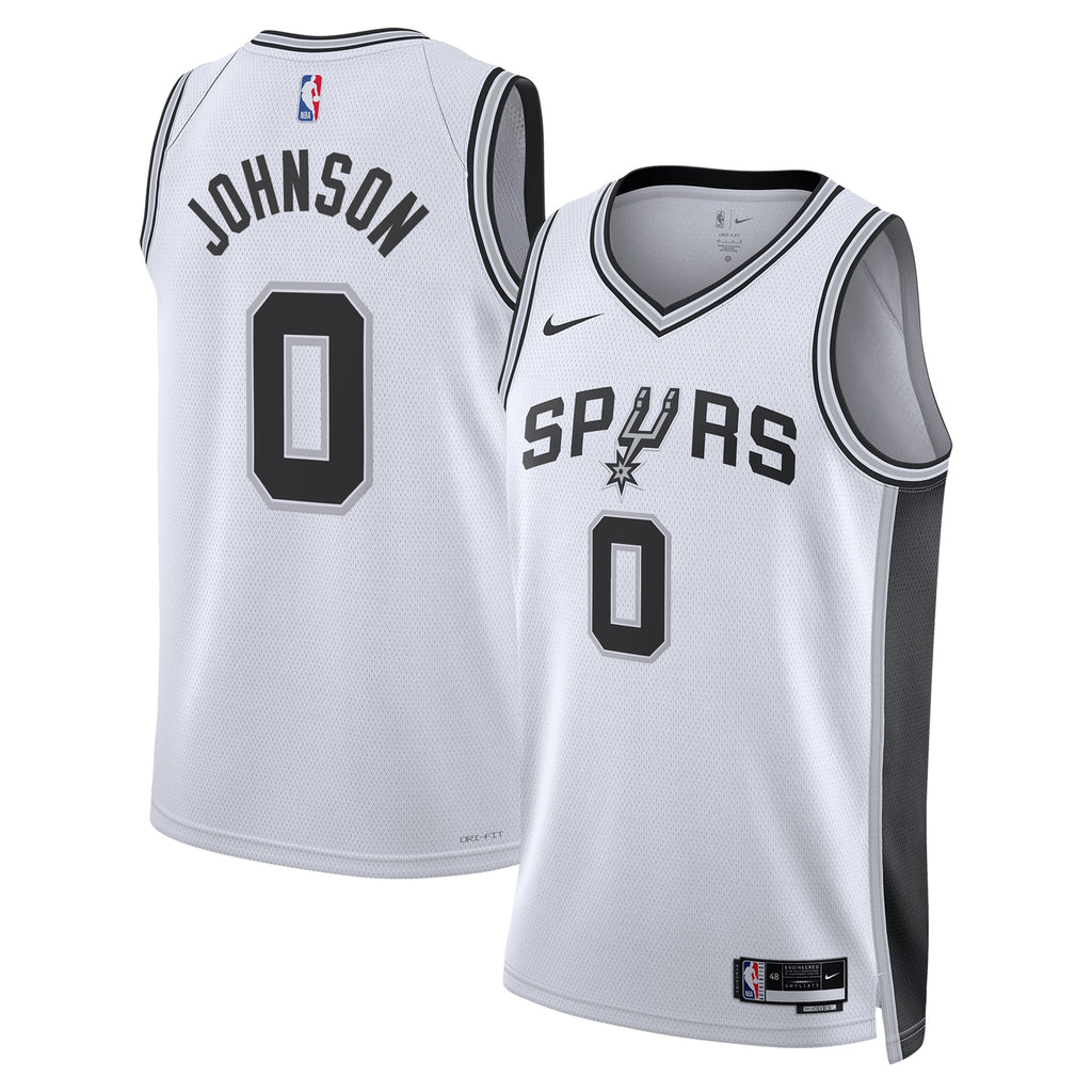 Keldon Johnson San Antonio Spurs Association Edition Swingman Jersey - White - Unisex