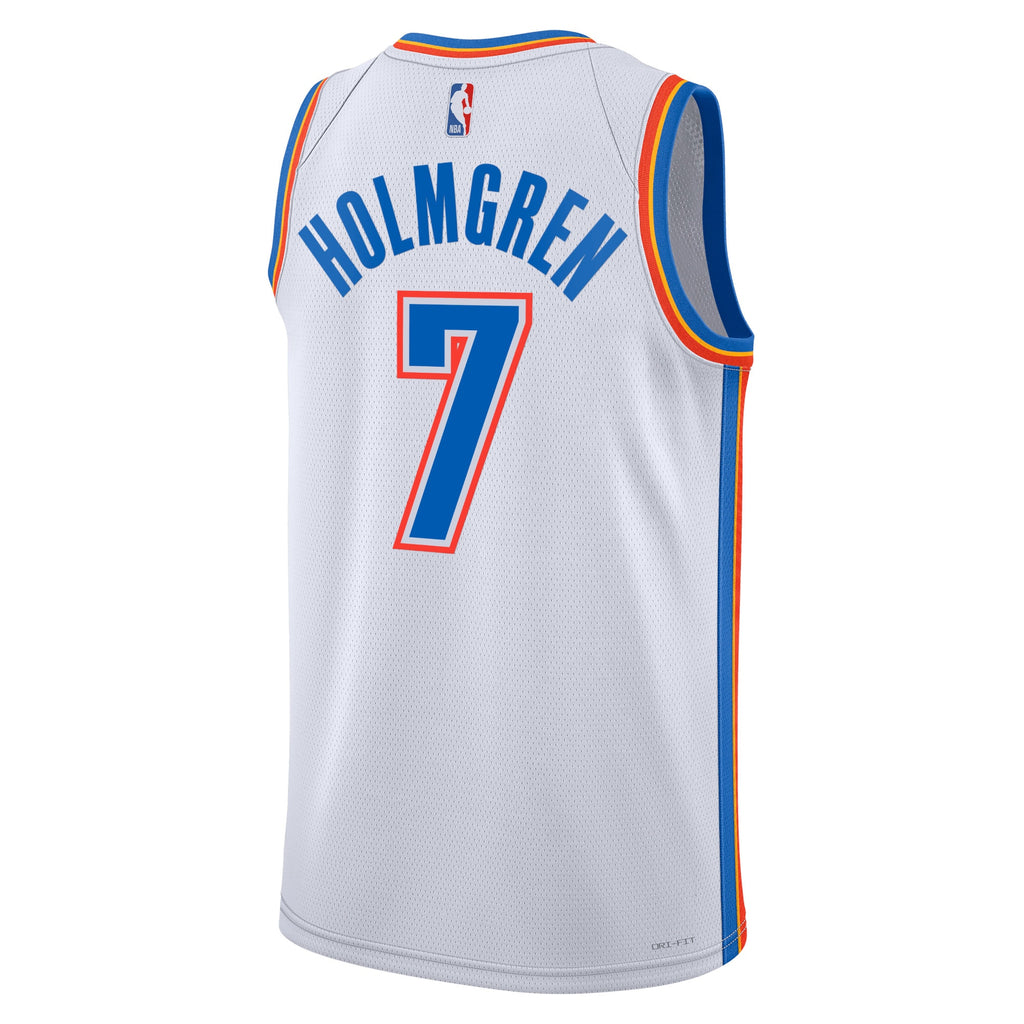 Chet Holmgren Oklahoma City Thunder Association Edition Swingman Jersey - White - Unisex