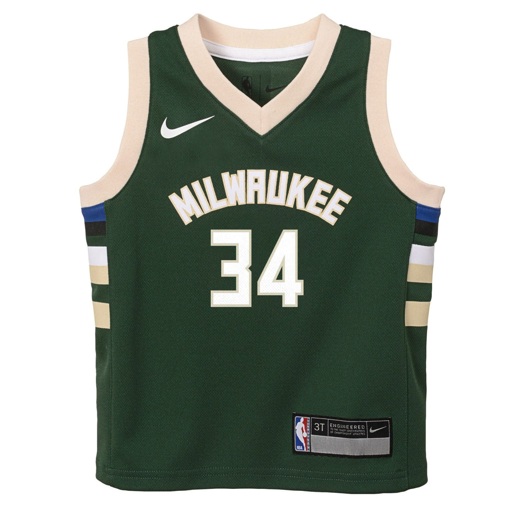 Giannis Antetokounmpo Milwaukee Bucks Replica Icon Jersey - Toddler