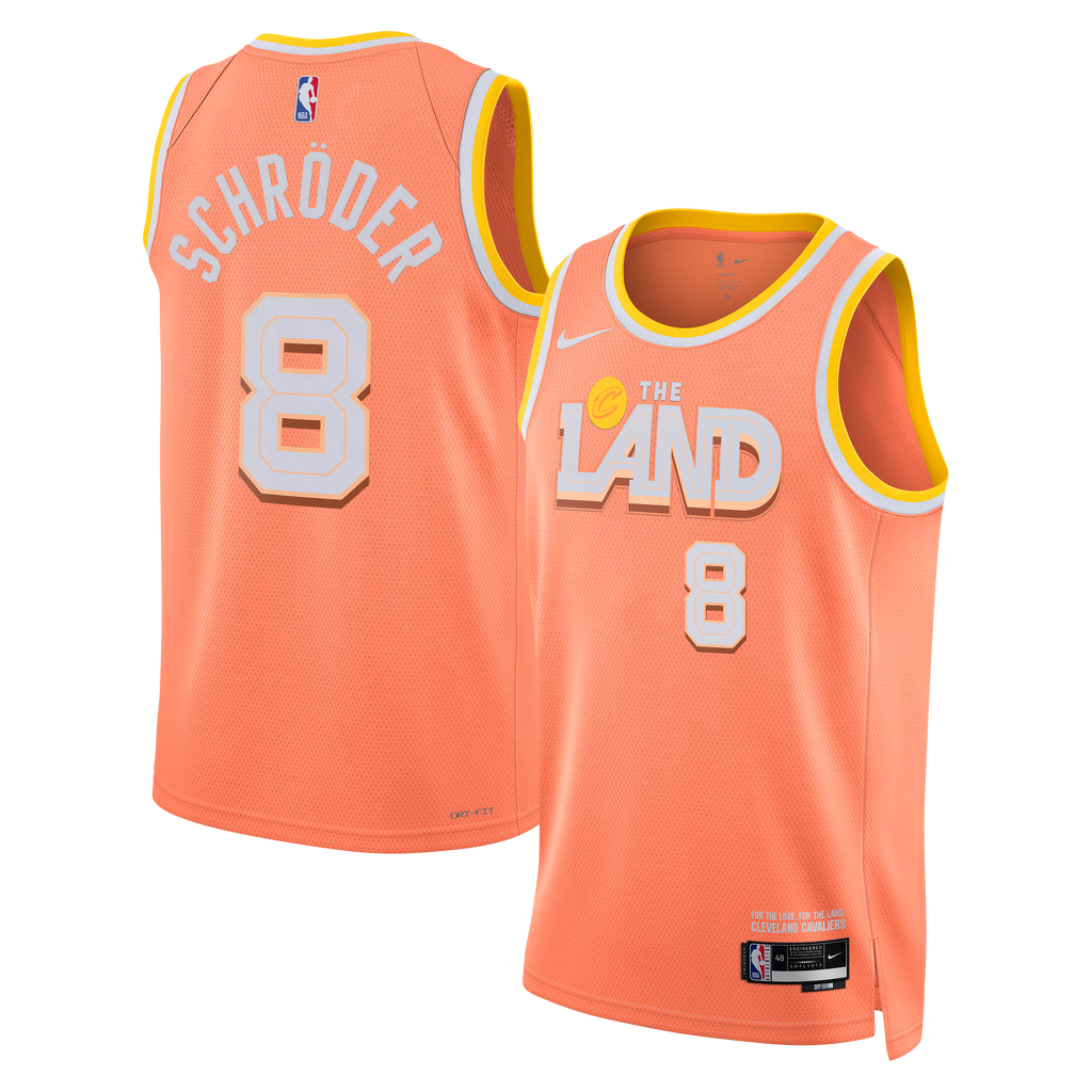 Dennis Schröder Cleveland Cavaliers 2025/26 City Edition Swingman Jersey - Orange - Unisex