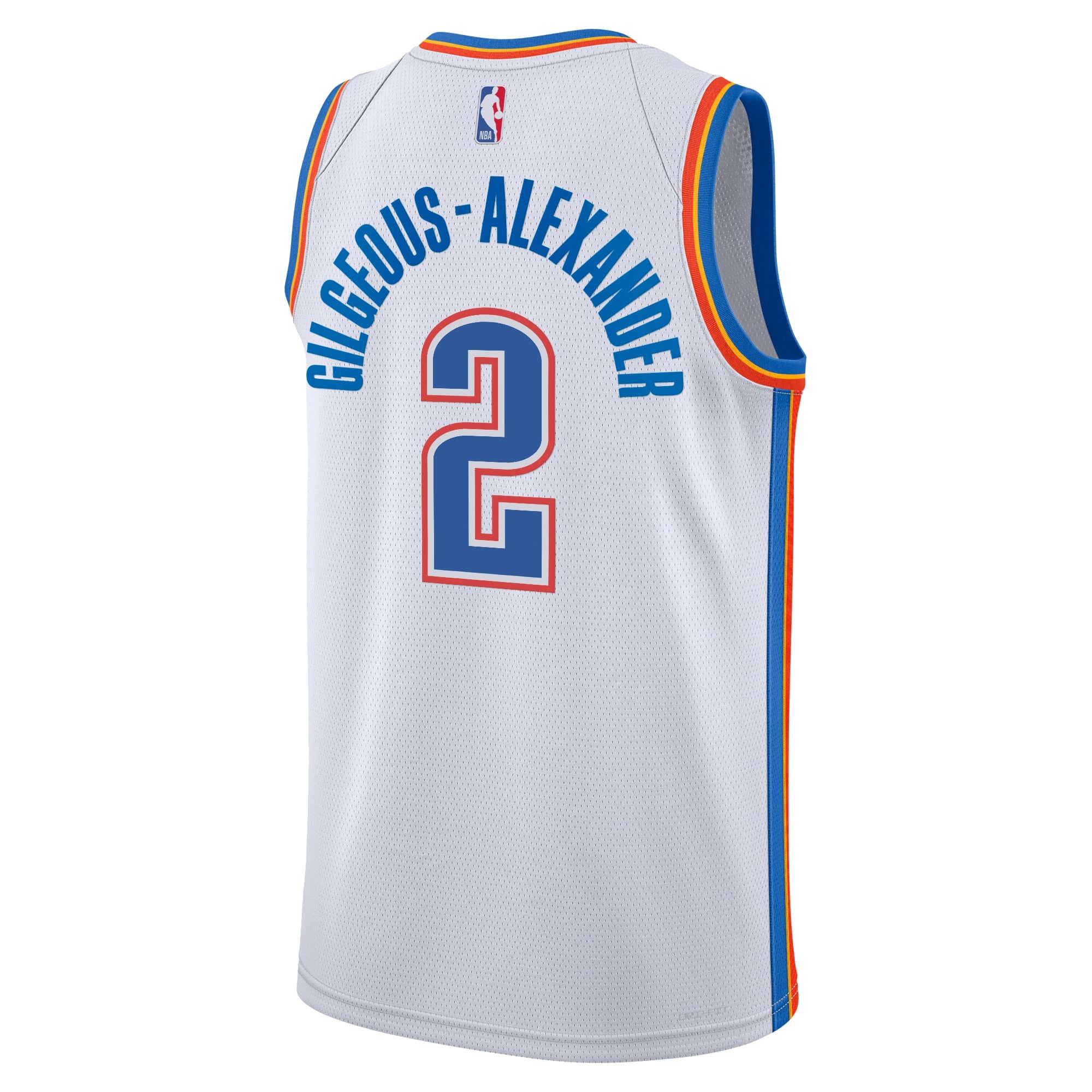 Shai Gilgeous-Alexander Oklahoma City Thunder Association Edition Swingman Jersey - White - Youth