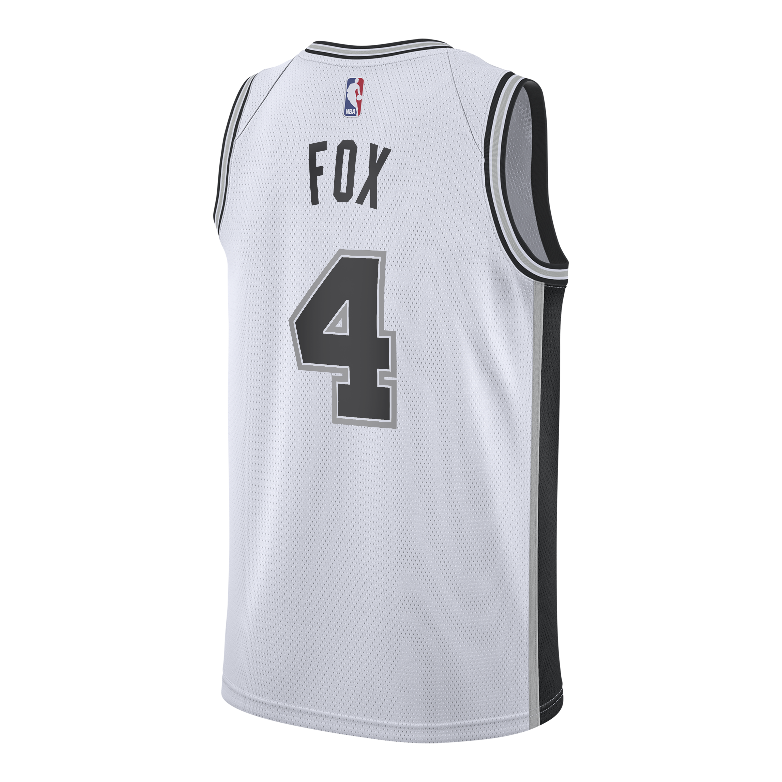 De'Aaron Fox San Antonio Spurs Association Edition Swingman Jersey - White - Youth