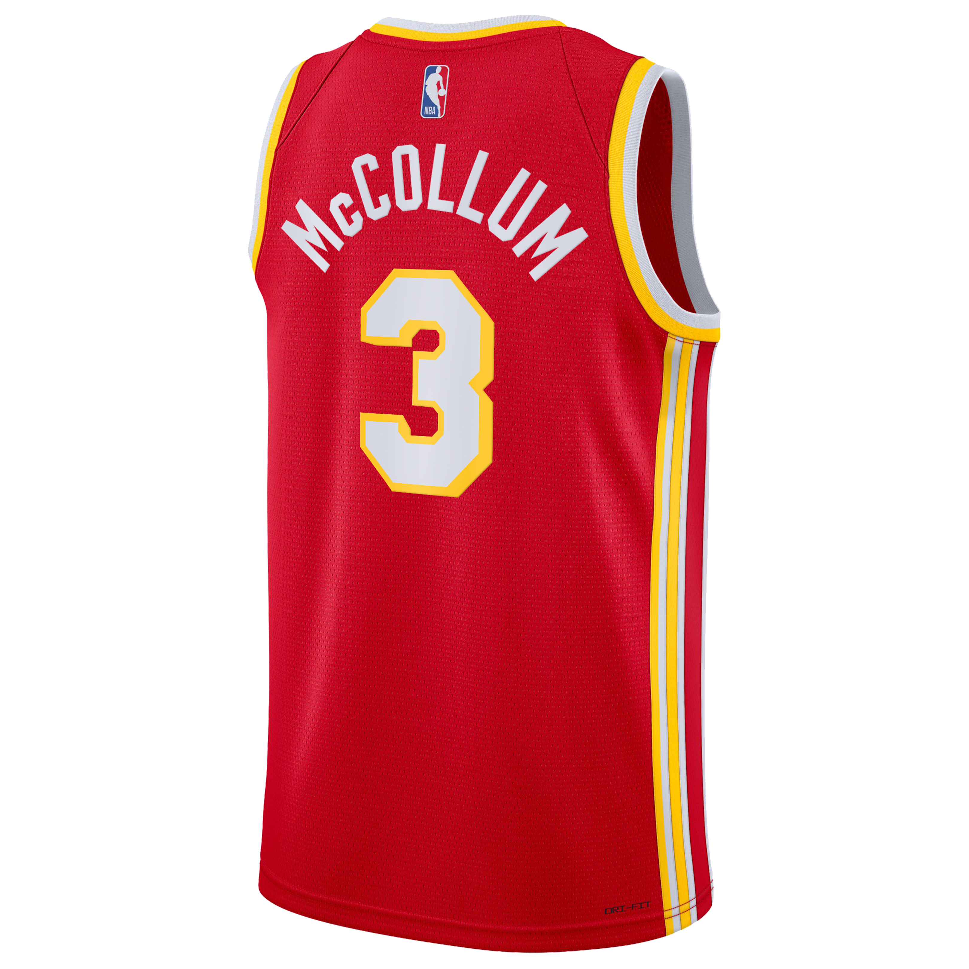 CJ McCollum Atlanta Hawks Icon Edition Swingman Jersey - Red - Youth
