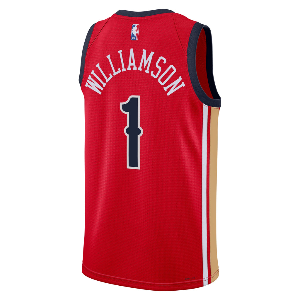 Zion Williamson New Orleans Pelicans Statement Edition Swingman Jersey - Red - Unisex