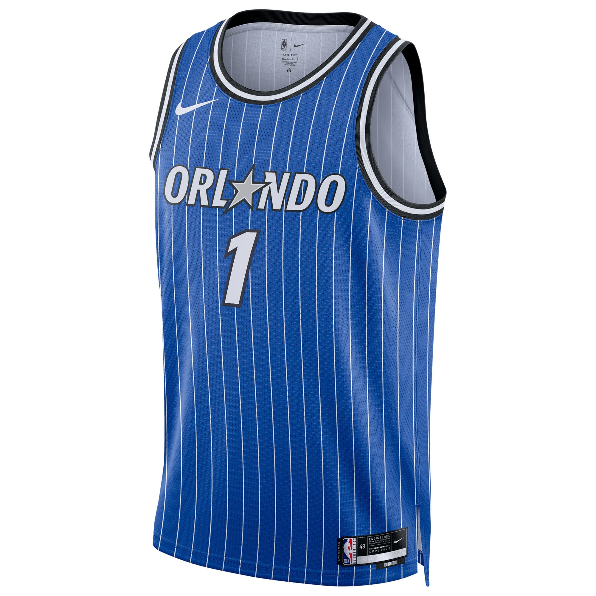 Jonathan Isaac Orlando Magic Icon Edition Replica Swingman Jersey - Blue - Unisex