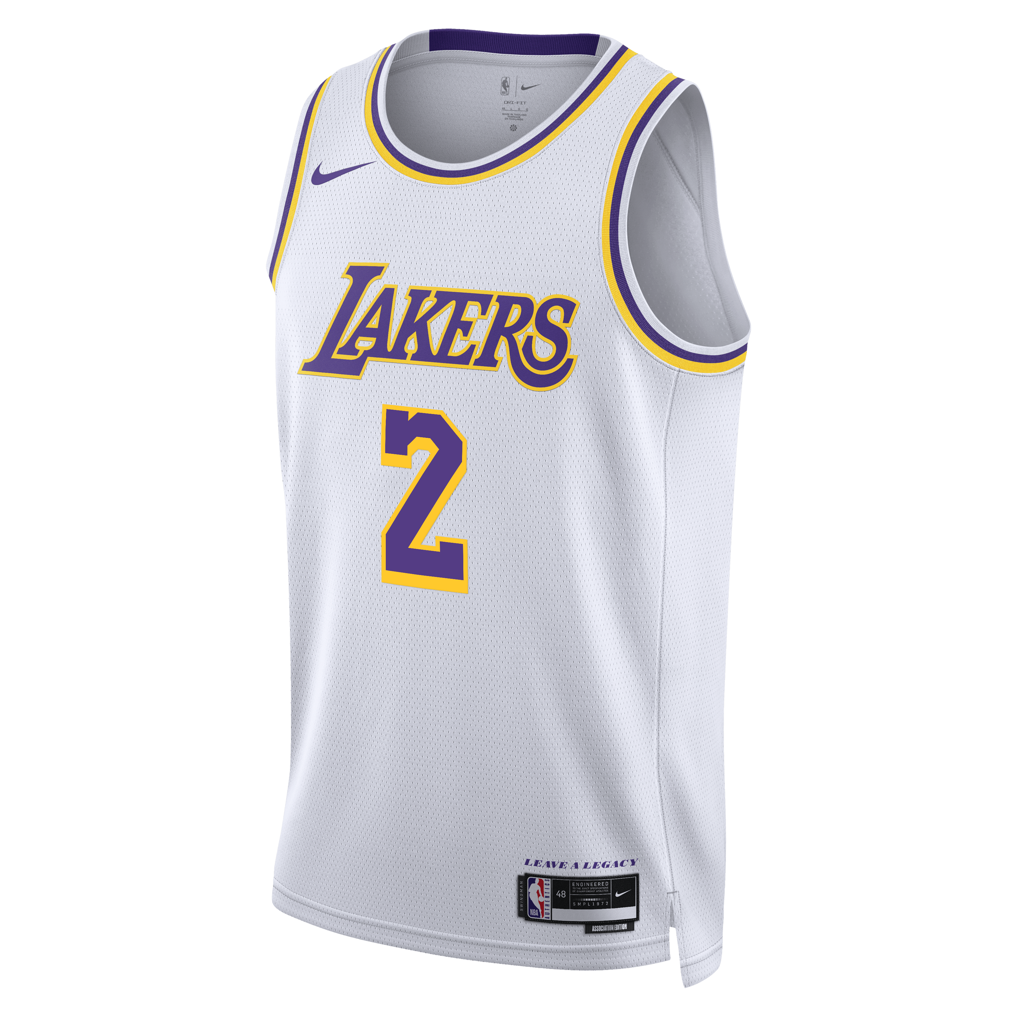 Jarred Vanderbilt Los Angeles Lakers Association Edition Swingman Jersey - White - Unisex