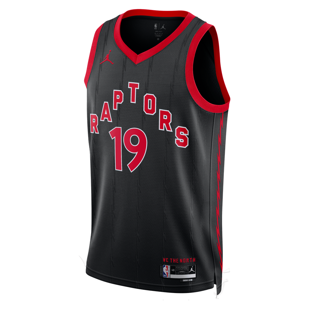 Jakob Poeltl Toronto Raptors Statement Edition Swingman Jersey - Black - Unisex